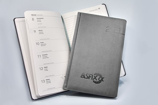 Asfix Alfa – Kalendarz firmowy – marka środka adhezyjnego do mas asfaltowych