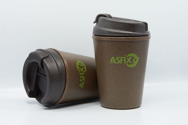 Asfix Alfa – Kubki reklamowe – marka środka adhezyjnego do mas asfaltowych