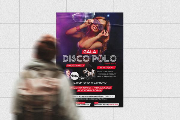 Skala – Plakat reklamowy – dyskoteka / klub