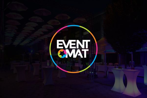 Eventomat – Logo dla firmy eventowej z Warszawy
