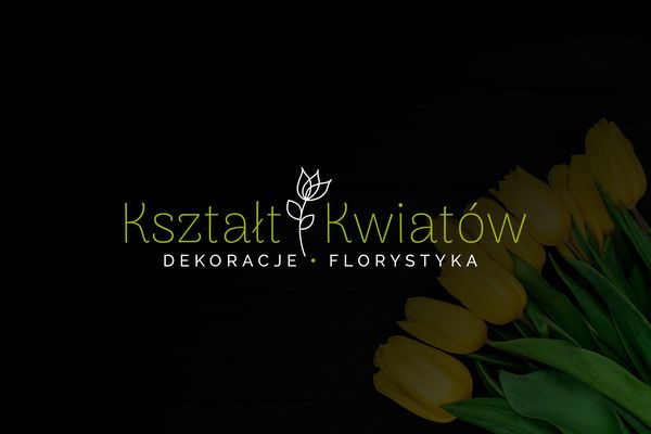 Kształt Kwiatów – Logo dla kwiaciarni