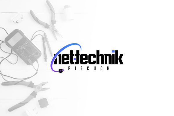 Net-Technik – Logo dla firmy z branży elektroniki i elektryki (Piecuch)